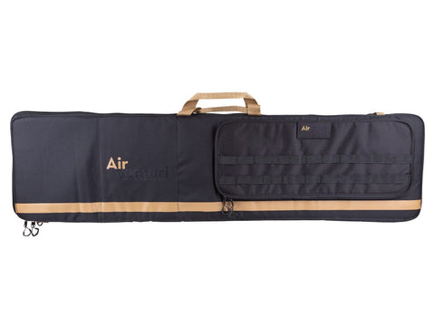 Air Venturi Square Rifle Bag w/ Zippered Pocket, Black/Tan