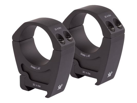 Vortex Pro Series 34mm Rings, High, Weaver/Picatinny