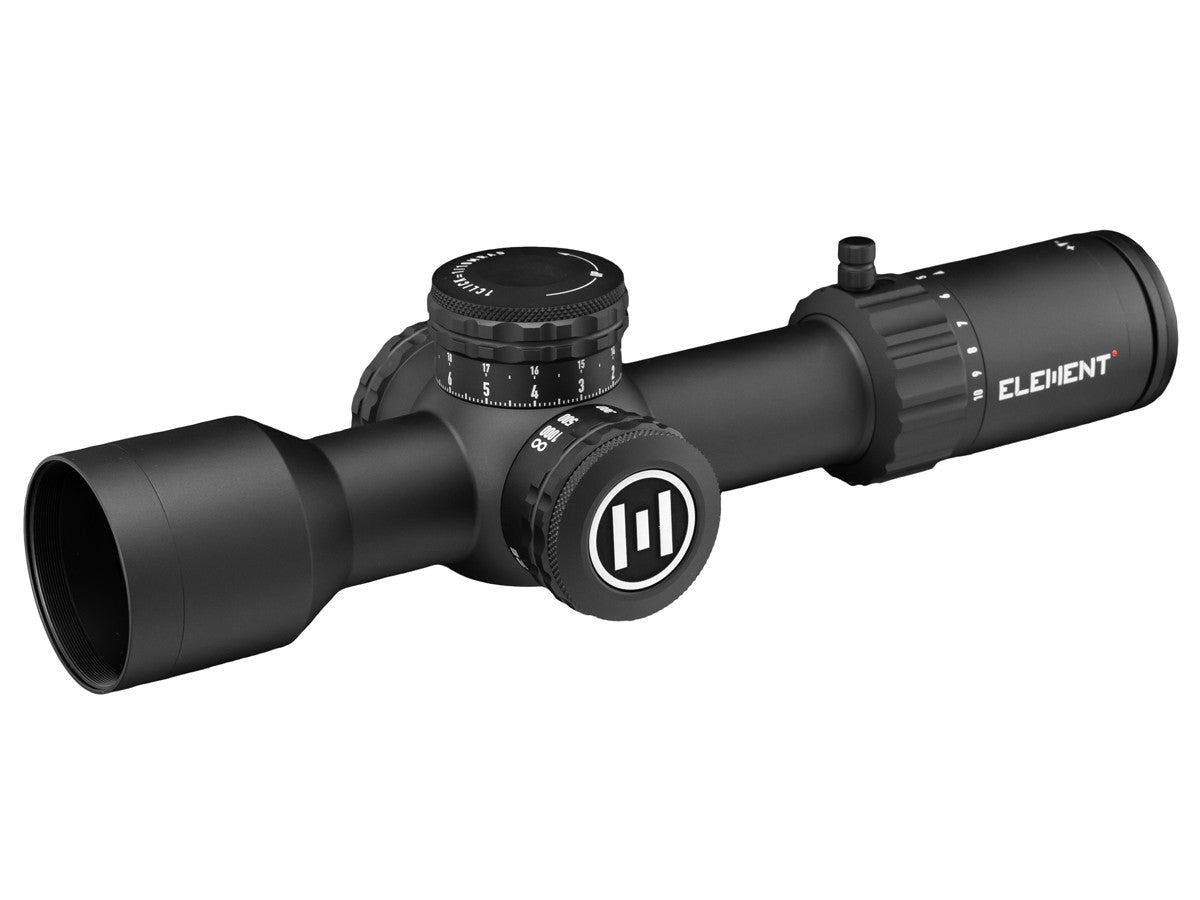 Element Optics Theos 2-10x42 FFP, MPR-1D MRAD Reticle, 34mm Tube, Black