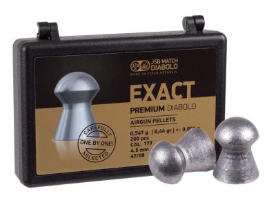 JSB Redesigned Exact Jumbo Monster Deep Skirt .22 Cal, 25.39Grains, Domed, 350ct - Caliber 0.22