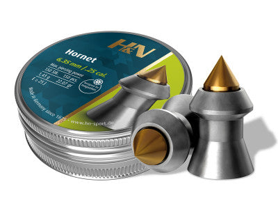 H&N Hornet Pistol Pellets, .177 Cal, 7.7 Grains, Pointed, 250ct - Caliber 0.177