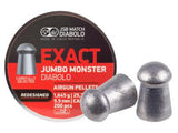JSB Redesigned Exact Jumbo Monster Deep Skirt .22 Cal, 25.39Grains, Domed, 350ct - Caliber 0.22