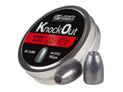 JSB KnockOut Slugs MK3 .177 Cal, 10.03 Grains, Hollowpoint, 500ct - Caliber 0.177