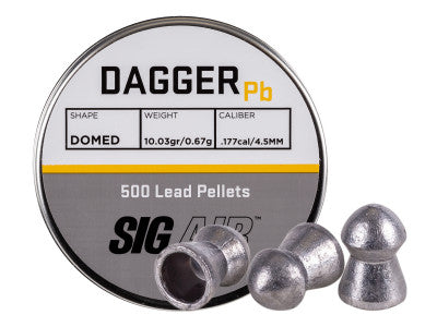 SIG Sauer Match Pellets, .177 Cal, 7.71 Grains, Flat Nose, 500ct - Caliber 0.177