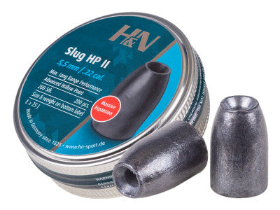 H&N Slug HP II, .250 Cal, 28 Grains, Hollowpoint, 120ct - Caliber 0.25