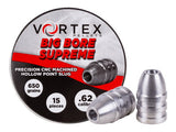Hatsan Vortex Big Bore Supreme Slugs .62 Cal, 700gr, Flat Nose, 30ct - Caliber 0.62