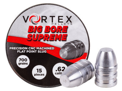 Hatsan Vortex Big Bore Supreme Slugs .62 Cal, 650gr, Hollowpoint, 30ct - Caliber 0.62