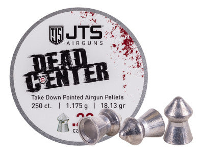 JTS Dead Center Precision .30 Cal, 50.46 Grain, Domed, 100ct - Caliber 0.30