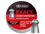 JSB Redesigned Exact Jumbo Monster Deep Skirt .22 Cal, 25.39Grains, Domed, 350ct - Caliber 0.22