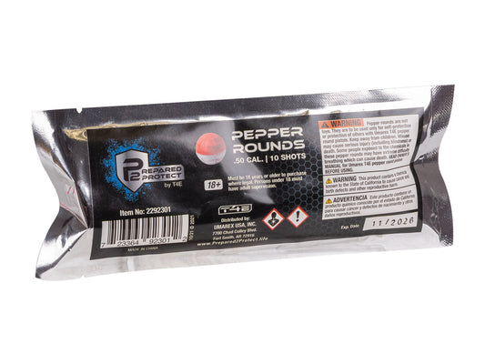 P2P Red/White Pepper Rounds, .50 cal, 10ct - Caliber 0.50