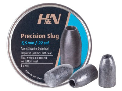 H&N Slug HP II, .249 Cal, 30 Grains, Hollowpoint, 120ct - Caliber 0.25