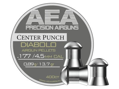 AEA Precision Center Punch Diabolo .177 Cal, 10.3gr, 500ct - Caliber 0.177