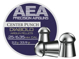 AEA Precision Center Punch Diabolo .25 Cal, 29.5gr, 300ct - Caliber 0.25
