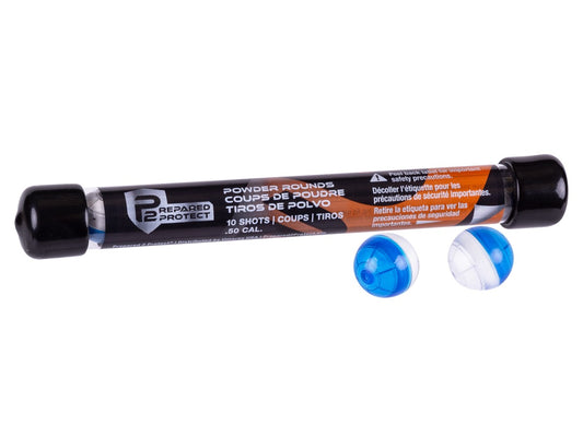 P2P Powder Round .50 Cal Blue/White, 10ct - Caliber 0.50