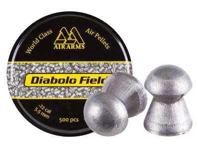 Air Arms Diabolo Field Heavy .22 Cal, 5.52mm, 18 Grains, Round Nose, 500ct - Caliber 0.22