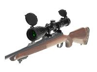 Leapers UTG 3-9x50 AO True Hunter Rifle Scope, EZ-TAP, Illuminated Mil-Dot Reticle, 1/4 MOA, 1" Tube, See-Thru Weaver Rings