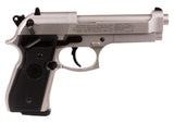 Beretta 92FS, Nickel, Black Grips - Caliber 0.177 - FPS 425