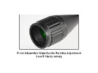 Leapers UTG 3-9x50 AO True Hunter Rifle Scope, EZ-TAP, Illuminated Mil-Dot Reticle, 1/4 MOA, 1" Tube, See-Thru Weaver Rings