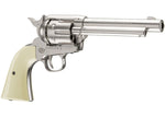 Colt Peacemaker SAA CO2 Revolver, Nickel - Caliber 0.177 - FPS 410