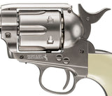 Colt Peacemaker SAA CO2 Revolver, Nickel - Caliber 0.177 - FPS 410