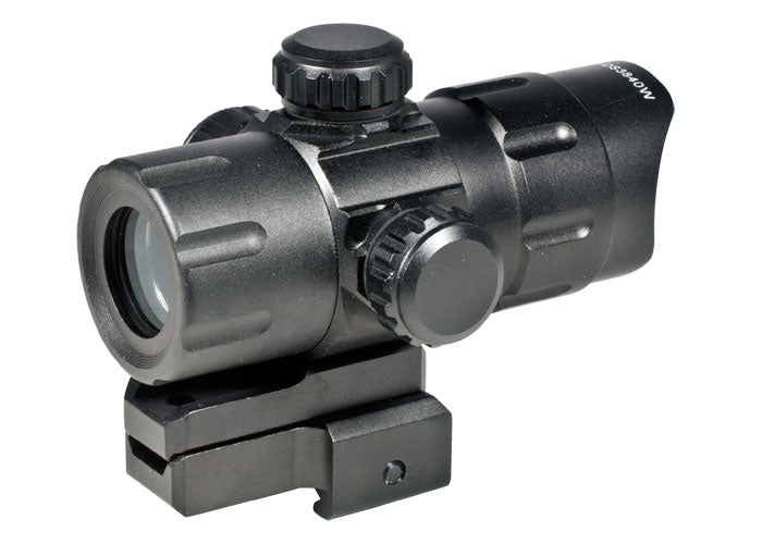 1x32.5mm ITA Combat Red/Green Dot Sight, 1/2 MOA, 38mm Tube, Riser, Quick-Detach Weaver/Picatinny Mount