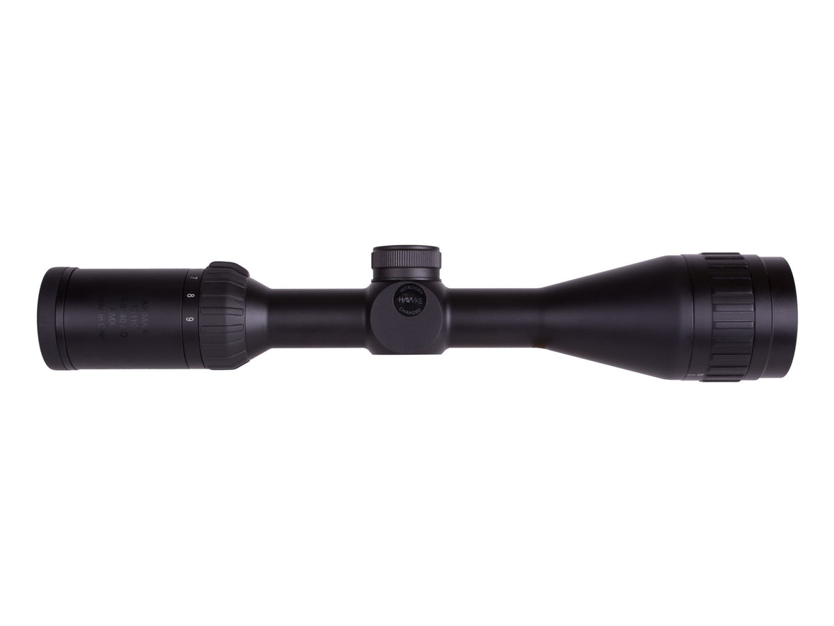 Hawke Sport Optics Airmax 3-9x40 AO Rifle Scope, AMX Reticle, 1/4 MOA, 1" Tube