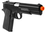 Colt M1911A1 Spring Airsoft Pistol, Black - Caliber 0.24 - FPS 310