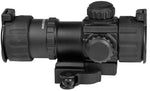 1x26mm ITA Red-Green Dot Sight, 4 MOA Dot, 30mm Tube, Quick-Detach Low Picatinny Mount & Riser