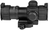 1x26mm ITA Red-Green Dot Sight, 4 MOA Dot, 30mm Tube, Quick-Detach Low Picatinny Mount & Riser