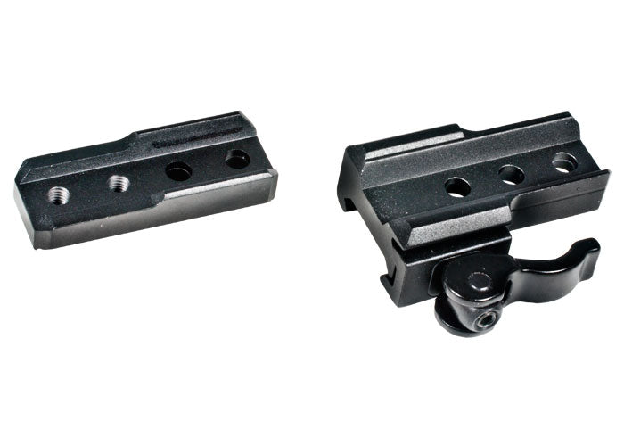 1x32.5mm ITA Combat Red/Green Dot Sight, 1/2 MOA, 38mm Tube, Riser, Quick-Detach Weaver/Picatinny Mount