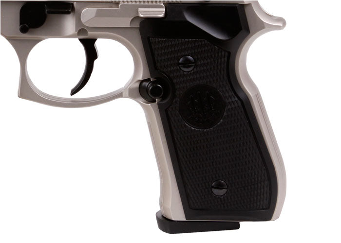 Beretta 92FS, Nickel, Black Grips - Caliber 0.177 - FPS 425