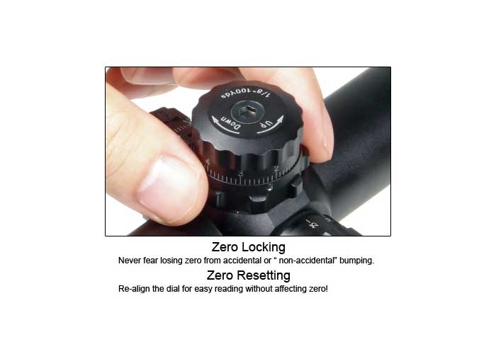 2-7x44 AO Accushot Scout SWAT Rifle Scope, EZ-TAP, Ill. Mil-Dot Reticle, 1/4 MOA, 30mm Tube, Weaver Rings
