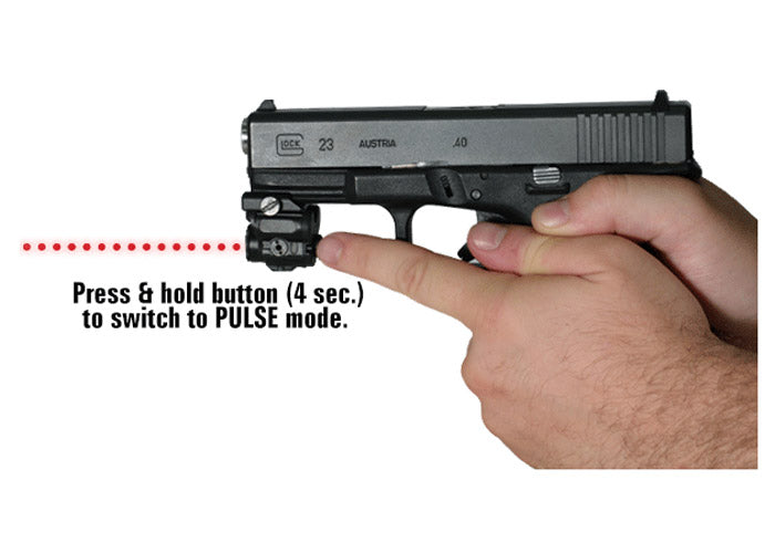 UTG Sub-Compact Red Laser, Solid Dot/Strobe Modes, Integral Picatinny Mount