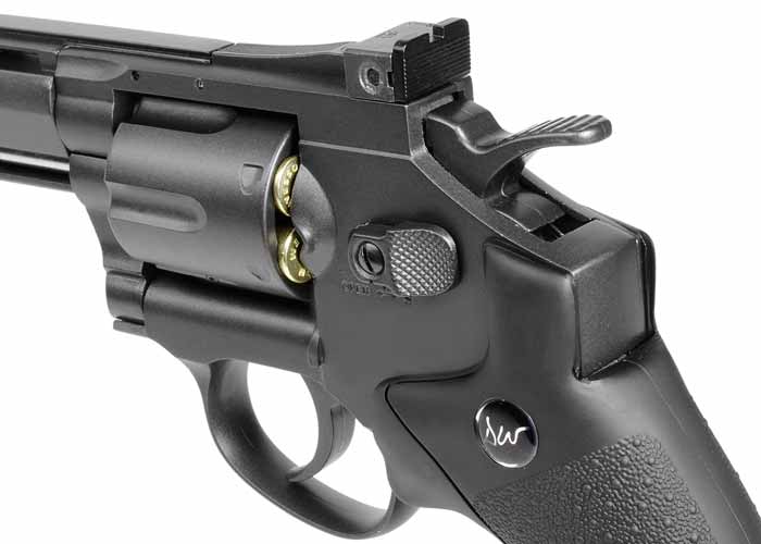 Dan Wesson 6" CO2 Airsoft Revolver, Grey - Caliber 0.24 - FPS 450