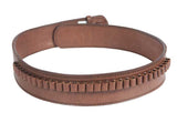 Gun Belt, 36-40&quot; Waist, .38-Cal Loops, 2.5&quot; Wide, Chocolate Leather