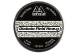 Air Arms Diabolo Field Heavy .22 Cal, 5.52mm, 18 Grains, Round Nose, 250ct - Caliber 0.22