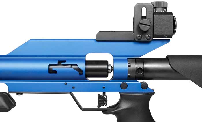 AirForce Edge in Blue, Front & Rear Sights - Caliber 0.177 - FPS 530