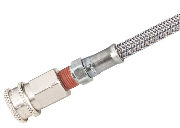 AirForce Scuba Tank Adapter, DIN Connector, Steel Hose