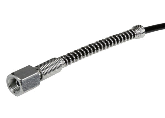 Air Venturi Microbore Hose, DN2, Up to 4500 PSI, 1/8" BSPP Connectors, 24" Long