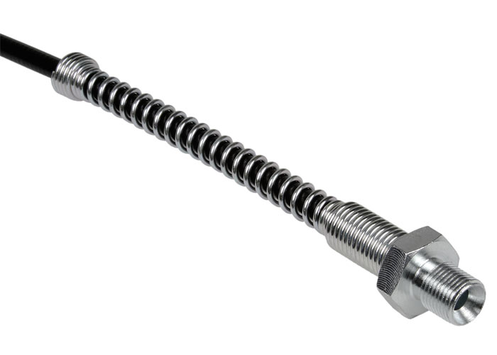 Air Venturi Microbore Hose, DN2, Up to 4500 PSI, 1/8" BSPP Connectors, 24" Long