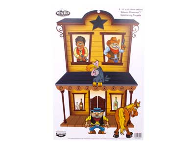Birchwood Casey Dirty Bird Saloon Shootout Target, 12&quot;x18&quot;, 8ct