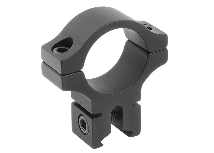 BKL Single 1" Ring, 3/8" or 11mm Dovetail, 0.60" Long, Black