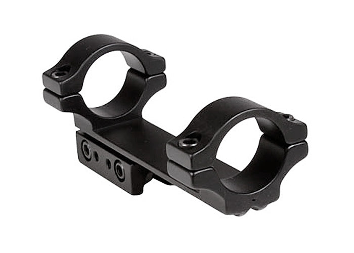 BKL 1-Pc Mount, 4" Long, 1" Rings, 3/8" or 11mm Dovetail, Matte Black