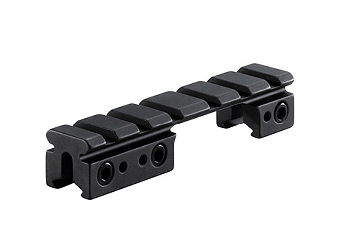 BKL 3/8" or 11mm Dovetail to Weaver Adapter, 4" Long, For Bolt-Action Guns, Matte Black