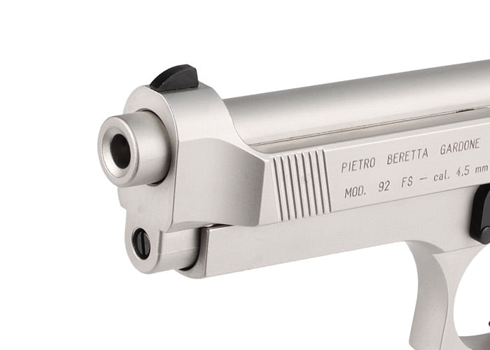 Beretta 92FS, Nickel Air Gun - Caliber 0.177 - FPS 425