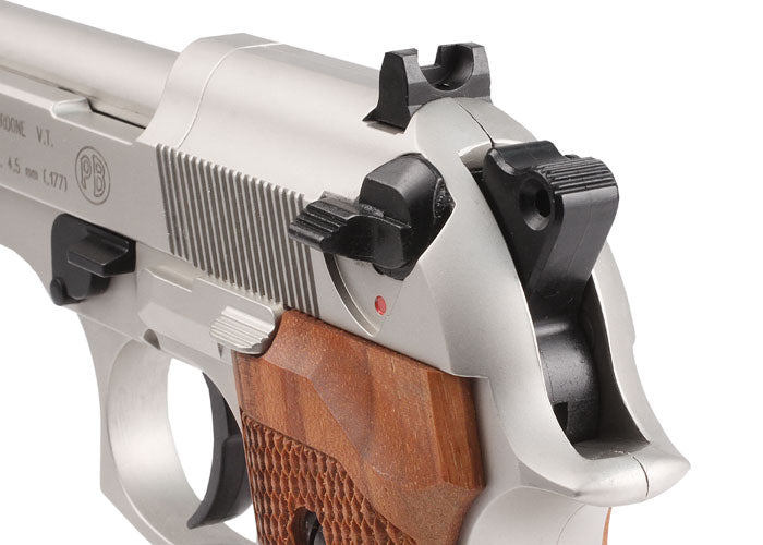 Beretta 92FS, Nickel Air Gun - Caliber 0.177 - FPS 425