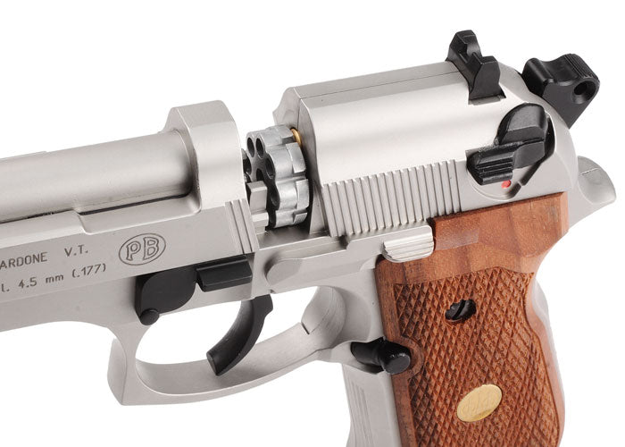 Beretta 92FS, Nickel Air Gun - Caliber 0.177 - FPS 425