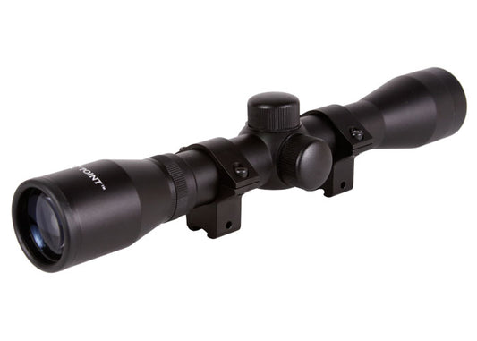 CenterPoint AR22 Series 4x32 Duplex Reticle Rifle Scope, 3/8" Rings