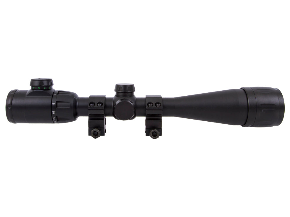 CenterPoint 4-16x40 AO Rifle Scope, Illuminated TAG-Style Reticle, 1" Tube, Picatinny Rings