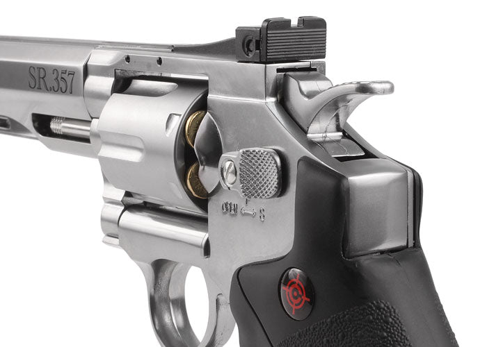 Crosman SR.357 CO2 Revolver, Silver - Caliber 0.177 - FPS 450